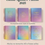 Agenda e Planner 2025 - Miolo Preto e Branco