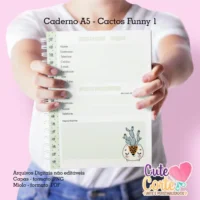 Caderno Pautado A5 + Bloquinho A6 – Floresça N.3 (Cute Corte) - Imagem 5