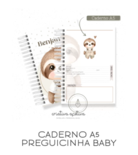 Caderno Preguicinha Baby