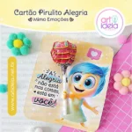 Cartão Pirulito - Alegria - Divertida Mente