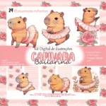Kit Digital Capivara Bailarina