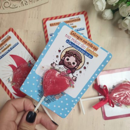 Card Pirulito - Recepção Cristã