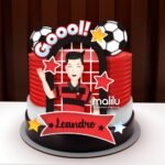 Topo de Bolo Flamengo Lenadro