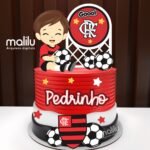 Topo de Bolo Flamengo Baby