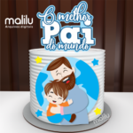 Topo de Bolo - O Melhor Pai do Mundo