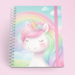 Caderno A5 - Unicórnio
