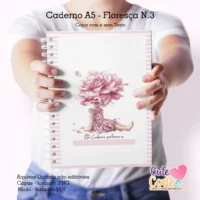 Caderno Pautado A5 + Bloquinho A6 – Floresça N.3 (Cute Corte) - Imagem 4