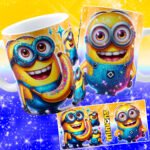 Caneca Minions Glitter