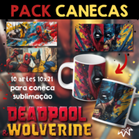 Pack Canecas Deadpool & Wolverine