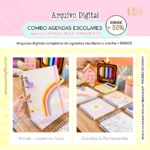 Combo Agendas Escolares - 2025 e Permanentes