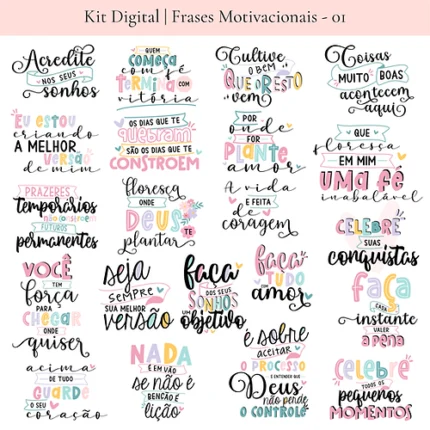 Frases Motivacionais lettering