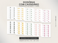 COMBO PLANNERS PERMANENTES | BIG-A5-SLIM | CAPAS E DIVISÓRIAS - Imagem 6
