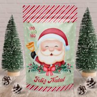 Printable - Rótulo Ziplock (Stand Up Pouch) - Feliz Natal - Imagem 2