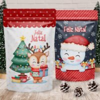 Printable - Rótulo Ziplock (Stand Up Pouch) - Feliz Natal - Imagem 5