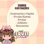 Fruit Girls - Combo Ilustrações e Papéis