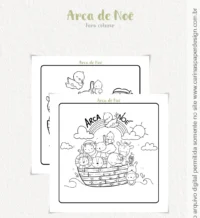 Caderno Para Colorir Arca de Noé