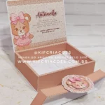 Caixa A6 para bloquinho - Ursinha