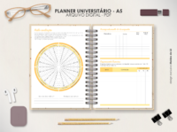 Planner Universitário A5 - Permanente Horizontal - Imagem 4