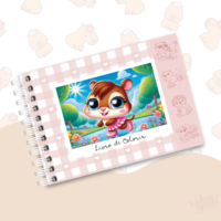 Livro de Colorir Capivaras A5 - Imagem 2