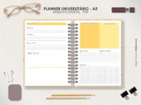 Planner Universitário A5 - Permanente Horizontal - Imagem 7
