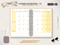 Planner Universitário A5 - Permanente Horizontal - Imagem 12