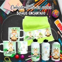 Bosque Encantado - Kit Escolar Sublimação - Imagem 28