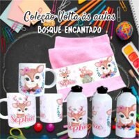 Bosque Encantado - Kit Escolar Sublimação - Imagem 36