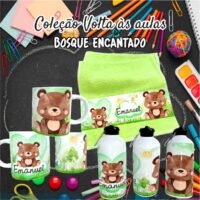 Bosque Encantado - Kit Escolar Sublimação - Imagem 11