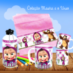Masha e o Urso - Kit Escolar Sublimação