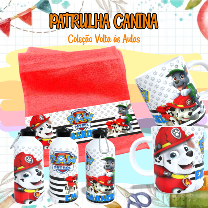 Patrulha Canina - Kit Escolar Sublimação - Imagem 12