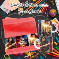 Super Heróis - Kit Escolar Sublimação - Imagem 9