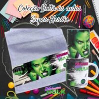 Super Heróis - Kit Escolar Sublimação - Imagem 12