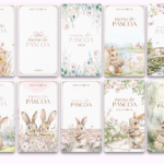 Pack Cardápio - Páscoa Encantada - Editável no Canva