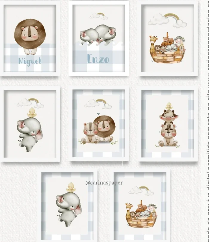 Printables Quadro A4 Arca de Noé - Imagem 1