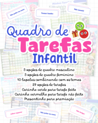 Quadro de Tarefas Infantil