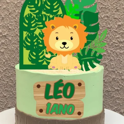 Topo de Bolo Leão 4