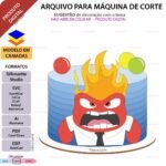 Topo de Bolo Raiva Divertidamente