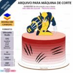 Topo de Bolo Wolverine