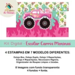 Kit Digital Escolar - Carros Meninas