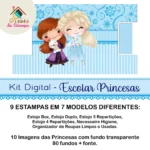 Kit Digital Escolar - Princesas