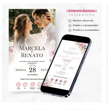 Pack Convite Casamento