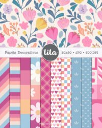 Dia da Mulher 2025 - Combo Ilustrações e Papéis - Imagem 4