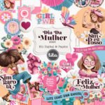 Dia da Mulher 2025 - Combo Ilustrações e Papéis