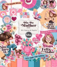 Dia da Mulher 2025 - Combo Ilustrações e Papéis