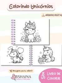Livro Colorir Unicornio - Imagem 2