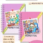 Livro colorir diário momentos