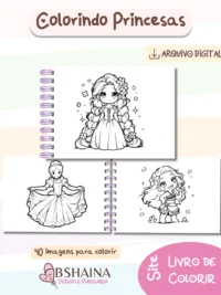 Livro Colorir Princesas - Imagem 2