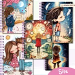 Caderno A5 doodle tema Legiao Urbana