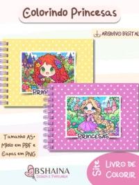 Livro Colorir Princesas - Imagem 3