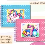 Livro Colorir Unicornio